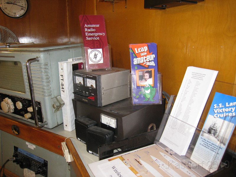Queen Mary 2010 0355.JPG - Literature to try and get people interested in amateur radio.